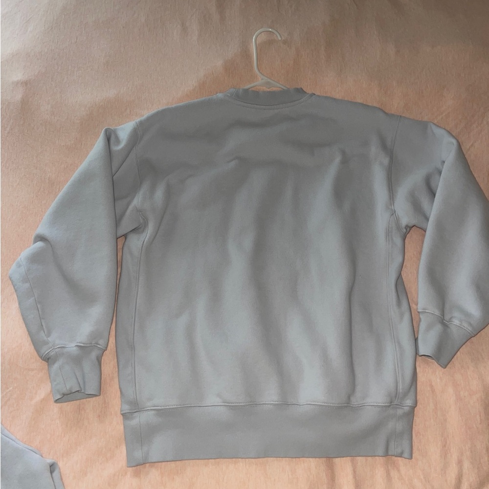 Aritzia Tna Cozy Fleece Sweatsuit (mirror blue) - Picture 9 of 17